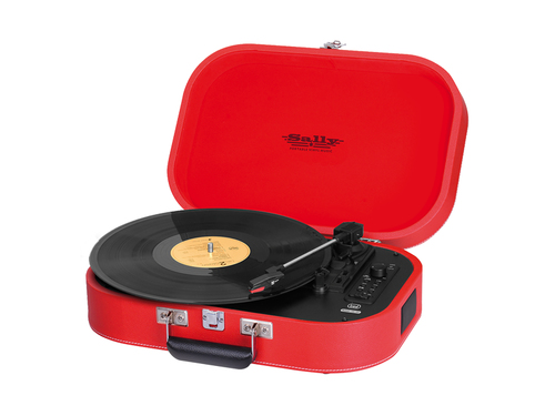 0T102002 Trevi TT 1020 BT, Rosso, 33,45,78 Giri/min, Manopola, 3,5 mm, AC, 10 W