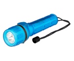 Polypool - Poly Pool Torcia in gomma a LED, 18 lumen 0.2W, 15x3.5x3.5cm, Torcia a mano, Blu, Polimero, Gomma, IP44, LED, 18 lm