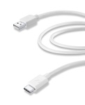 Cellular Line - Cellularline USBDATACUSBC2TW, 2 m, USB A, USB C, USB 3.2 Gen 1 (3.1 Gen 1), Bianco