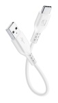 Cellular Line - Cellularline USB Cable Portable - USB-C Cavo da USB a USB-C per la ricarica e sincronizzazione dati Bianco, 0,15 m, USB A, USB C, USB 2.0, Bianco