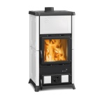 Nordica - La Nordica Fedora, Libera installazione, Bianco, Pietra, Alto, CE, TÃœV, A legna