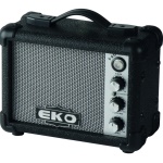 Eko - EKO music I-5G, 5 W, Cablato, Chitarra acustico-elettrica, Nero, Batteria, 230 mm