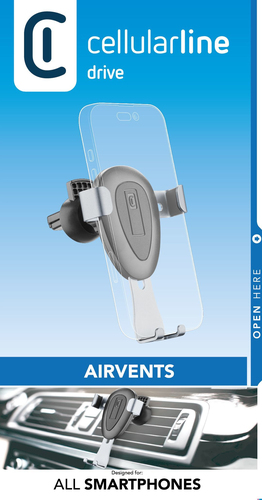 Cellularline Handy Wing Pro - Universale Supporto auto con One Hand Gravity System