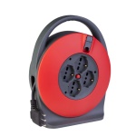 Polypool - Poly Pool PP2742, 10 m, 4 presa(e) AC, Interno/esterno, Tipo F, Tipo L, Tipo L, Nero, Rosso