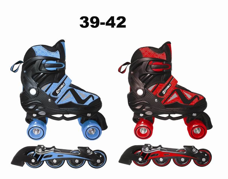 Mandelli Pattini Double 2 In 1 : 4 Ruote E In Linea 39-42