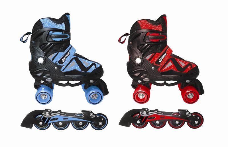 Mandelli Pattini Double 2 In 1 : 4 Ruote E In Linea 31-34