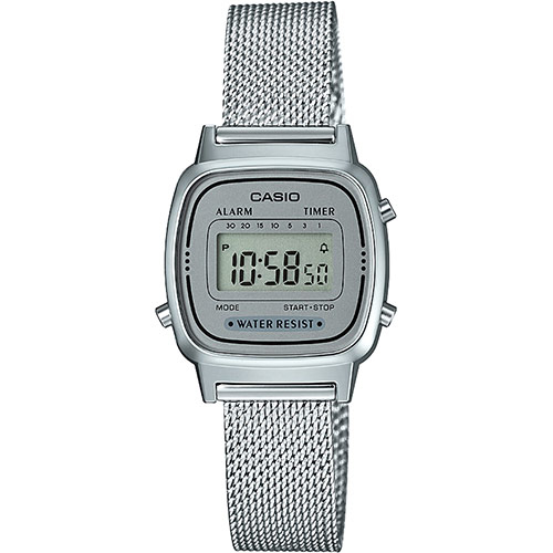 Casio LA670WEM-7EF orologio Orologio da polso Unisex Elettronico Argento