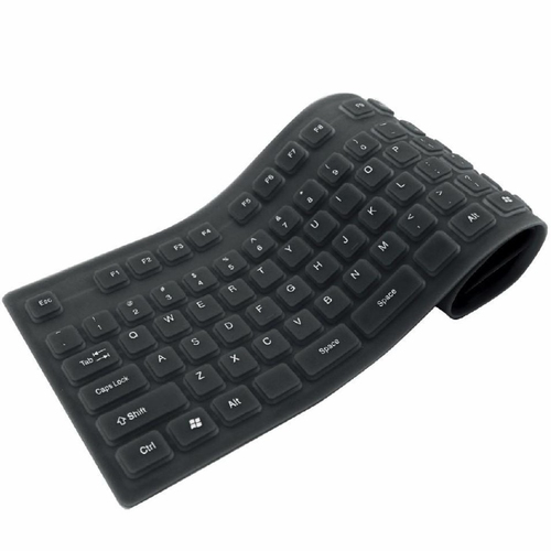 Techly Tastiera Flessibile in Silicone USB/PS2 (IDATA KB-R109L)