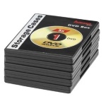 Hama - Hama DVD Jewel Cases, Pack of 5, black, 1 dischi, Nero
