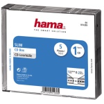 Hama - Hama CD Slim Jewel Case, 1 dischi, Trasparente