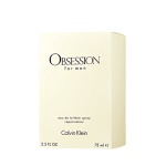 Calvin Klein - Calvin Klein Obsession For Men eau de toilette 75ml, Uomo, 75 ml, Flacone non ricaricabile, Bergamotto, Mandarino, Lavanda, Mirra, Salvia, Muschio, Legno di Sandalo, Vetiver