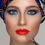 Diego Dalla Palma - Diego dalla Palma Pennello Labbra N°3, Pennello per rossetto, Conica, Fine, Sintetico, Nero, Donna