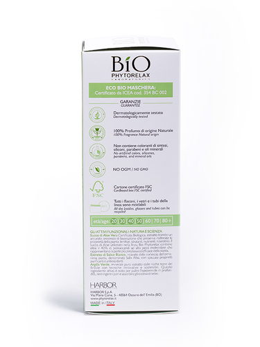 Phytorelax Laboratories Maschera viso purificante sebum aloe vera 75 ml