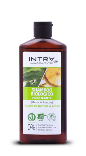Intra Menta & Limone Shampoo Biologico Purificante 250ml