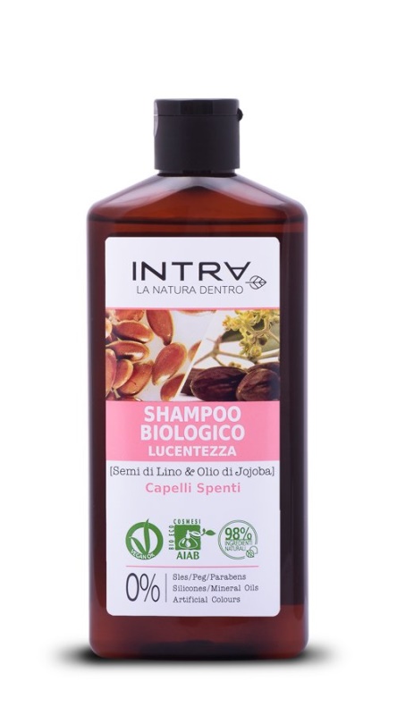 Intra Linseed & Jojoba Oil Organic Shampoo Brightening Donna Non professionale 250 ml