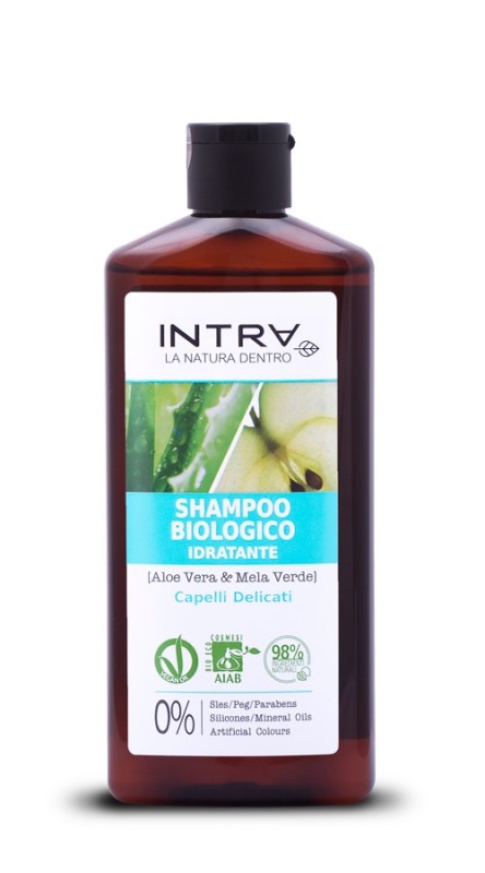 Intra Aloe Vera & Mela Verde Shampoo Biologico Idratante 250ml