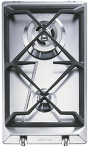 Smeg SRV532GH3 piano cottura Acciaio inossidabile Da incasso Gas 2 Fornello(i)