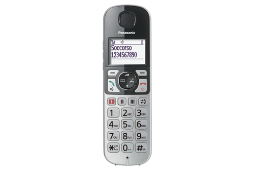 Panasonic KX-TGE510JTS telefono Telefono DECT Identificatore di chiamata Argento