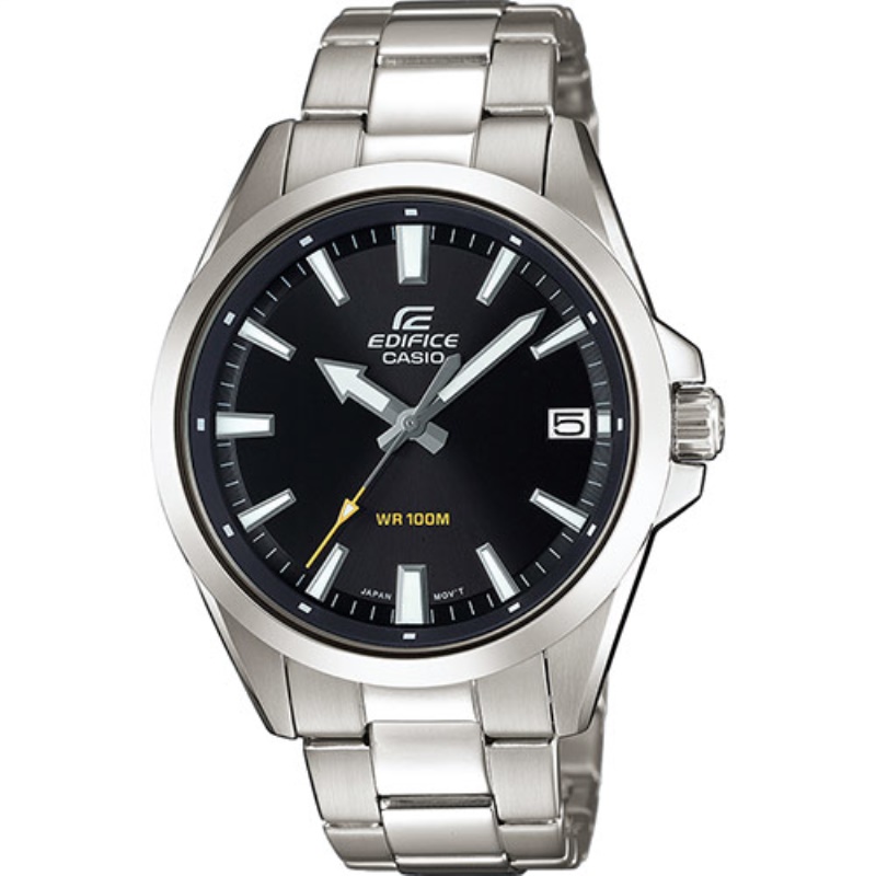 Casio EFV-100D-1AVUEF orologio Orologio da polso Unisex Quarzo Nero, Argento