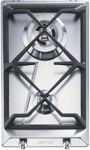 SMEG - Smeg SRV532GH3, Acciaio inossidabile, Da incasso, Gas, Acciaio inossidabile, 2 Fornello(i), 1500 W