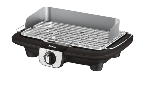 Tefal EasyGrill BG90A8 barbecue per l'aperto e bistecchiera Da tavolo Elettrico Nero, Acciaio inossidabile 2300 W