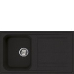 SMEG - Smeg LZ861A2, Lavello ad incasso, Rettangolare, Antracite, 1 ciotole, Rettangolare, 330 x 420 mm