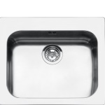 SMEG - Smeg VS50P3, Lavello montato su piano, Rettangolare, Acciaio inossidabile, Acciaio inossidabile, 1 ciotole, Rettangolare