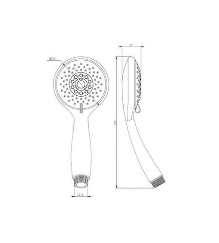 Doccetta Idro Bric 0194CR Mali Cromo