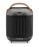 DELONGHI - DeLonghi HFX30C18.AG, Riscaldatore ambiente elettrico con ventilatore, Ceramica, Interno, Pavimento, Nero, Grigio, Manopola