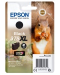 EPSON - Epson Squirrel Singlepack Black 378XL Claria Photo HD Ink, Resa elevata (XL), Inchiostro a base di pigmento, 11,2 ml, 500 pagine, 1 pz