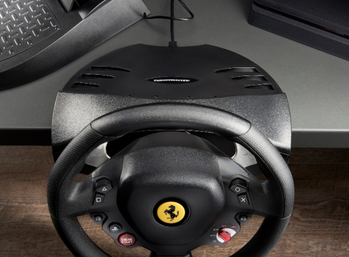 Thrustmaster T80 Ferrari 488 GTB Edition Nero Sterzo + Pedali Digitale PlayStation 4