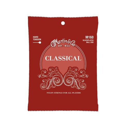 Muta corde chitarra classica Martin & Co M160 CLASSICAL Hard Tension N