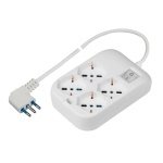 Polypool - Poly Pool PP2504XL, 1,5 m, 4 presa(e) AC, Interno, Tipo F, Tipo L, Tipo L, Bianco