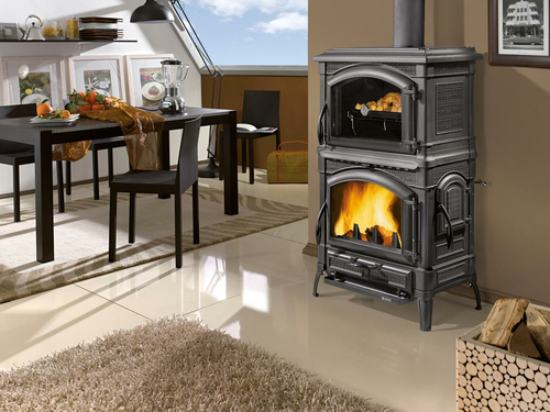 La Nordica Isotta Forno Evo stufa Libera installazione A legna Antracite