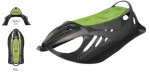 Mandelli - Slitta neve Mandelli 701300101 2 posti Neon Grip Verde e Nero