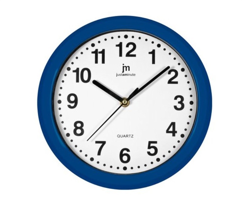 Orologio da parete Lowell 00710A JUSTAMINUTE Azzurro
