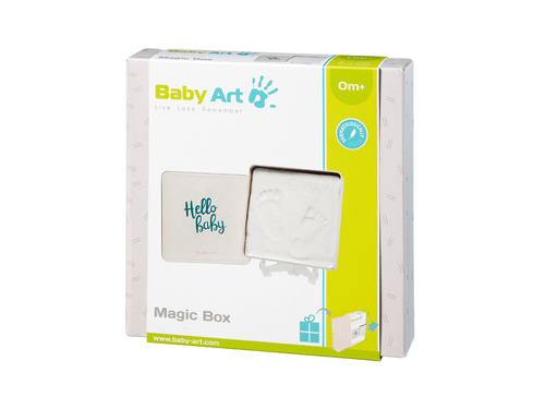3601094300 Baby Art Magic Box, Calco per mano/piede, Bianco