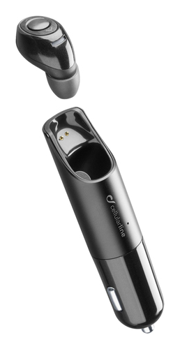 Cellularline CAR HEADSET MINI - UNIVERSAL Auricolare Bluetooth con base di ricarica