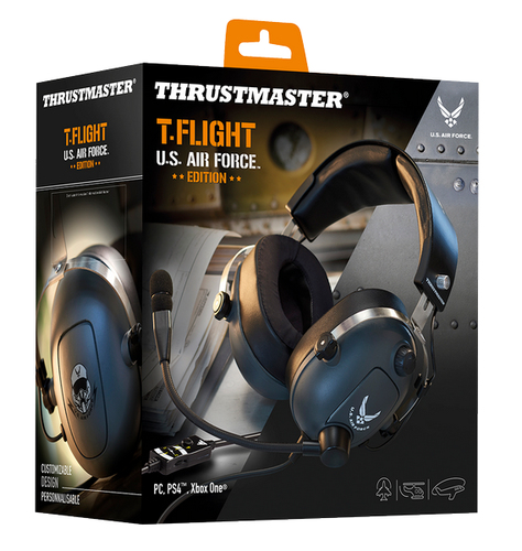 Thrustmaster T.Flight U.S. Air Force Edition Cuffia Padiglione auricolare Connettore 3.5 mm Nero
