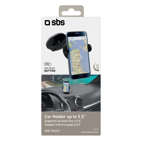 SBS Supporto universale da auto per smartphone fino a 5,5