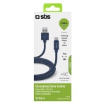 SBS - SBS Cavo dati e ricarica Type-C Collezione Polo, 1 m, USB A, USB C, 2.0, Blu
