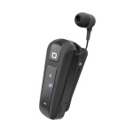 SBS - SBS Auricolare Bluetooth con roller clip, Cuffia, Auricolare, Chiamate e musica, Nero, Monofonico, Multitasto