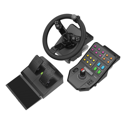 Logitech G Heavy Equipment Bundle Nero USB 2.0 Sterzo + Pedali Analogico/Digitale PC