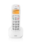 BRONDI - Brondi Bravo Bright, Telefono DECT, Cornetta wireless, Telefono con vivavoce, 20 voci, Identificatore di chiamata, Bianco