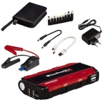 EINHELL - Einhell CE-JS 12, Nero, Rosso, Universale, LED, Polimeri di litio (LiPo), 11000 mAh, Accendisigari, dC, USB