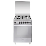 Glem Gas - Glem Gas U664VI, Piano cottura, Acciaio inossidabile, Manopola, Frontale, Gas, 4 Fornello(i)