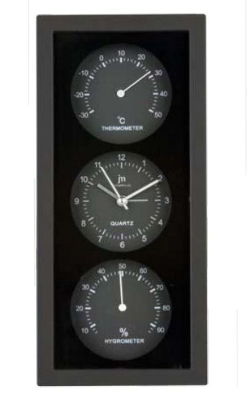 Orologio da parete Lowell JA 7071N JUSTAMINUTE Nero