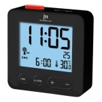 JM - Lowell JD9031, Sveglia al quarzo, Quadrato, Nero, F,°C, LCD, Blu