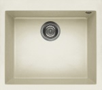 Elleci - Elleci LGQ10562, Granitek, Bianco, 1 ciotole, 500 x 400 mm, 22 cm, 3,5 cm