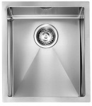 CM - CM filoraggiato 39 x 45, Lavello montato su piano, Rettangolare, Acciaio inossidabile, Acciaio inossidabile, 1 ciotole, 340 x 400 mm